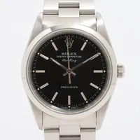 ロレックス エアキング 14000 SS AT 黒文字盤