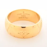 ヴィトン リングネックレス モノグラム M80189 GP ネックレス OB0262 ゴールド ＡＢランク