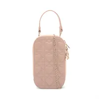 【出会えた一点物】DIOR カナジュフォンホルダーバッグ クリスチャンディオール カナージュ フォンホルダー レザー