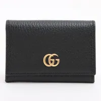 グッチ GGマーモント 739525 レザー カードケース ブラック ＡＢランク