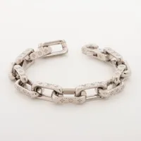 ヴィトン ブレスレット チェーンモノグラム M64223 メタル ブレスレット US1119 シルバー ＡＢランク