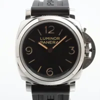 パネライ ルミノール PAM00372 SS×ラバー 手巻き 黒文字盤