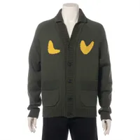 ヴィトン×NIGO ウール カーディガン 22SS グリーン ＡＢランク