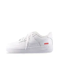 ナイキ×シュプリーム AIR FORCE 1 LOW SP レザー スニーカー ホワイト ＡＢランク
