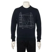 ヴィトン コットン スウェット 16SS ネイビー ＡＢランク