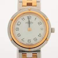 エルメス クリッパー SS×GP QZ 白文字盤
