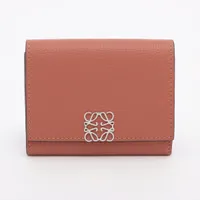 ロエベ アナグラム レザー カードケース ブラウン