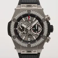 ウブロ ビッグバン ウニコ チタニウム 441.NX.1170.RX.1104 Ti×ラバー AT スケルトン文字盤