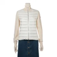 モンクレール CARDIGAN ナイロン ダウンジャケット 22年 ホワイト ＡＢランク
