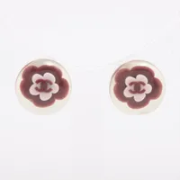 シャネル ココマーク プラスチック ピアス(両耳用) 04S ボルドー ＡＢランク