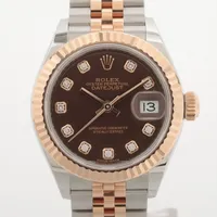 ロレックス デイトジャスト 279171G SS×PG AT ブラウン文字盤