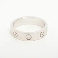 カルティエ ミニラブ 1P ダイヤ 750(WG)