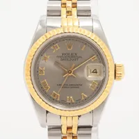ロレックス デイトジャスト 69173 SS×YG AT シルバー文字盤