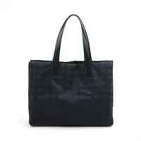 シャネル ニュートラベルライン ナイロン ブラック シルバー金具 ＡＢランク