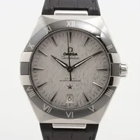 オメガ コンステレーション 131.33.41.21.06.001 SS×革×ラバー AT シルバー文字盤