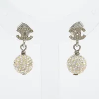 シャネル ココマーク GP ピアス(両耳用) B11P シルバー ＡＢランク