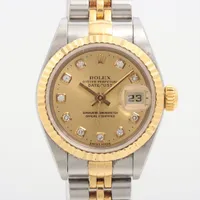 ロレックス デイトジャスト 79173G SS×YG AT シャンパン文字盤