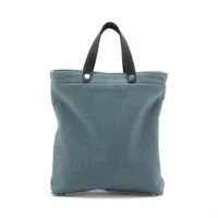 エルメス プティアッシュ サックドトワル キャンバス ブルー シルバー金具 ＡＢランク