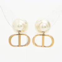 Dior Tribales フェイクパール ピアス【ランク：AB】 ディオール Dior Tribales ディオール トライバル ピアス(両耳用