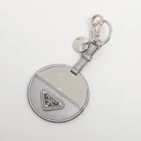 プラダ レザー チャーム シルバー Ａランク