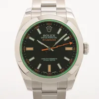 ロレックス ミルガウス 116400GV SS AT 黒文字盤