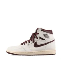 ナイキ×アママニエール AIR JORDAN 1 RETRO HIGH OG SP レザー ハイカットスニーカー ホワイト Ａランク