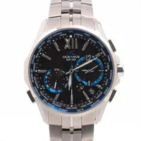 カシオ オシアナス OCW-S3400-1AJF TI ソーラー 黒文字盤