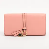 クロエ レザー 長財布 ピンク ＡＢランク