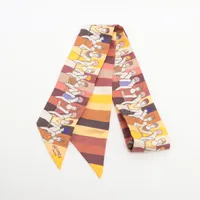 エルメス カレ90 Frontaux et Cocardes シルク スカーフ AB