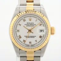 ロレックス デイトジャスト 69173 SS×YG AT 白文字盤