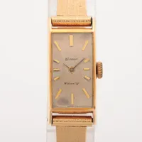 シチズン グレイス YG×社外GP 手巻き シルバー文字盤