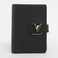 ヴィトン トリヨン LVヴェルティカルウォレット M81561 コンパクトウォレット ブラック Ａランク