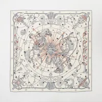 エルメス カレジェアン CHORUS STELLARUM コーラス ステラルム カシミヤ ストール ブラン Ｓランク