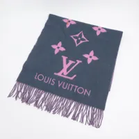 ヴィトン エシャルプ レイキャビック M70463 カシミヤ マフラー AB0136 ピンク ＡＢランク