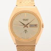 グランドセイコー ハイビート 5646-8000 YG×革 AT シャンパン文字盤