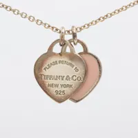 ティファニー リターントゥティファニー ミニダブルハートタグ 925 ネックレス シルバー ＡＢランク