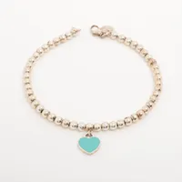 ティファニー リターントゥティファニー ミニハートタグ 1Pボールチェーン 925 ブレスレット シルバー