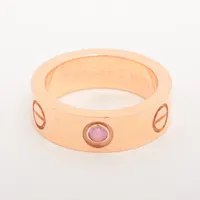 カルティエ ラブ 1P ピンクサファイア 750(PG)