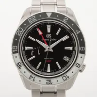 グランドセイコー スプリングドライブ GMT SBGE277 SS AT 黒文字盤