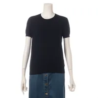 エルメス ウール 半袖ニット 21AW ブラック ＡＢランク