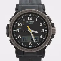 カシオ プロトレック PRW-51Y-1JF SS×樹脂 ソーラー グレー文字盤 ＡＢランク