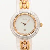 グッチ チェンジベゼル 11/12 GP QZ 白文字盤