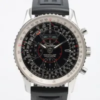 ブライトリング モンブリラン A21330 SS×ラバー AT 黒文字盤