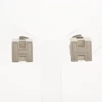 エルメス カージュドアッシュ Hキューブ GP ピアス(両耳用) シルバー ＡＢランク