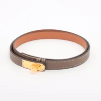 最終価格です。HERMES 新品未使用 ケリーベルト エトゥープ✖️RG