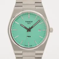 ティソ PRX T137410A SS QZ グリーン文字盤 Ａランク