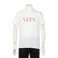 ヴァレンティノ VLTNロゴ コットン Tシャツ ホワイト ＡＢランク