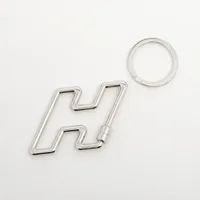 エルメス Hトゥスピード メタル キーリング シルバー Ａランク
