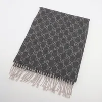 グッチ GG カシミヤ マフラー グレー ＡＢランク