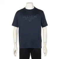 ヴァレンティノ コットン Tシャツ ネイビー Ａランク